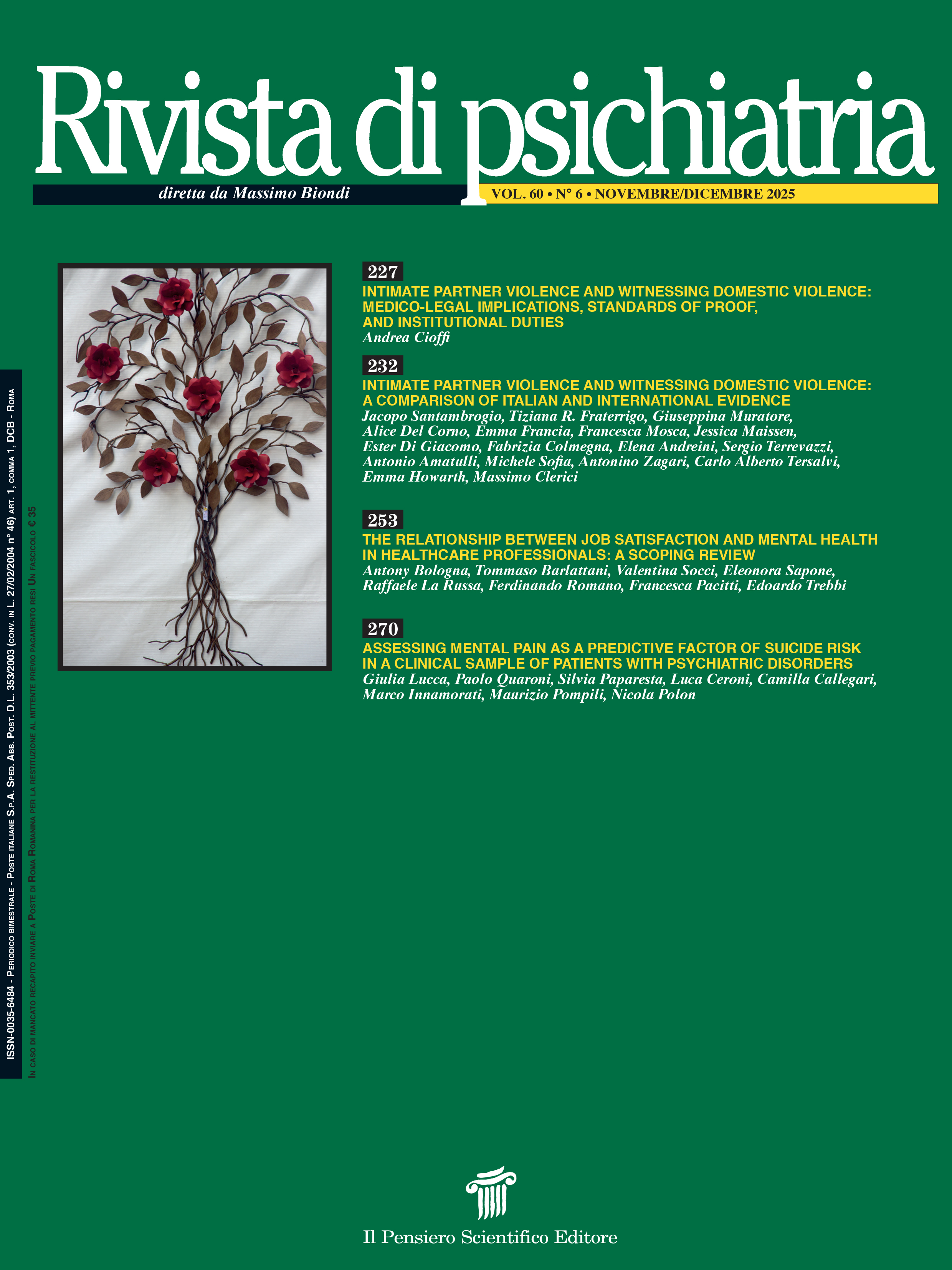 2025 Vol. 60 N. 6 Ottobre-Dicembre